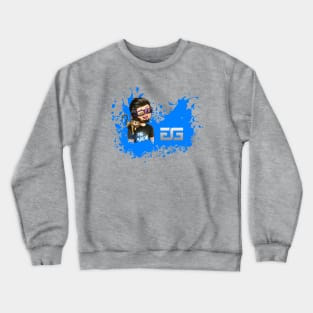 TweaK_GG & Hanzo Cat Blue Paint Splash Crewneck Sweatshirt